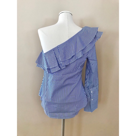 Banana Republic one shoulder ruffle top NWT small - Picture 5 of 8